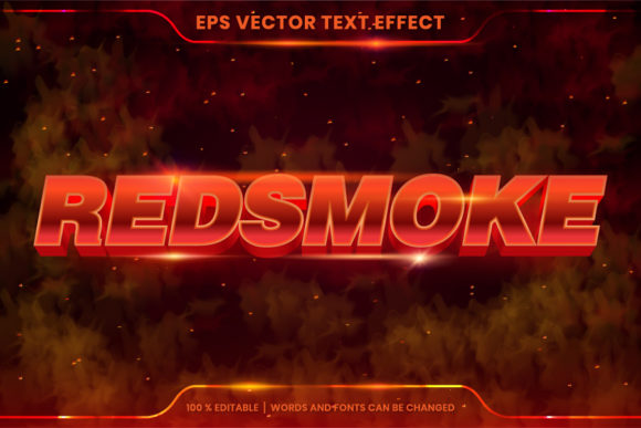 Download Editable Text Effect Red Smoke Words - Effect Collection