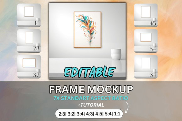 Download Frame Mockup PSD Template Standart Ratio - Standart Collection